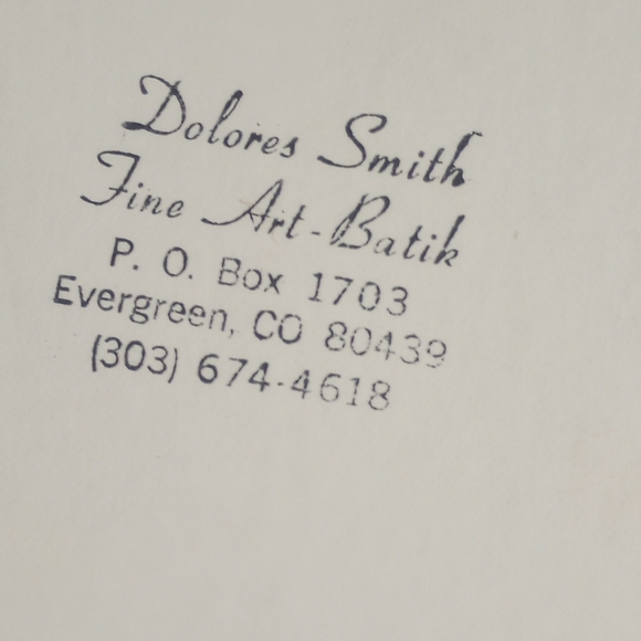 Dolores Smith fine art batik Shiglion frame art - Picture 6 of 8